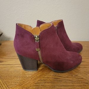Style & Co wine booties